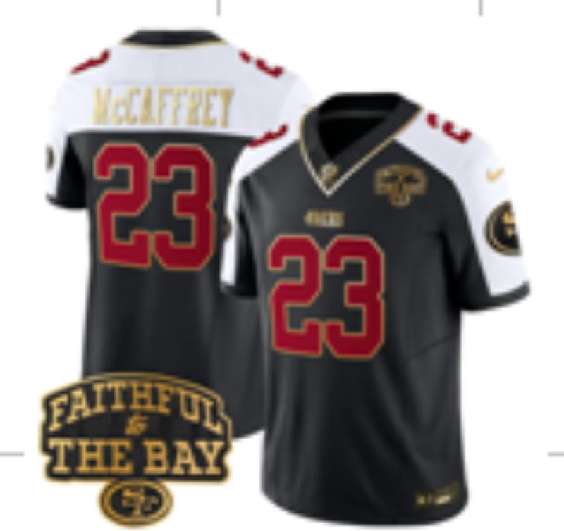 Men Nike San Francisco 49ers #23 Mccaffrey black Limited NFL 2025 Jersey 0056